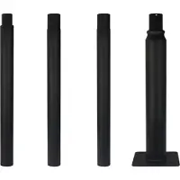 LED line Prime Lichtmast Straßenleuchte Schwarz 2m 3m 4m höhenverstellbar