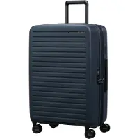 Samsonite Hartschalen-Trolley "RESTACKD" 71 l 4 Rollen mit fester Trennwand und verstellbaren Packgurten