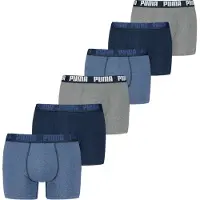 Puma Boxershorts "MEN EVERYDAY BOXER" Packung, 6er Pack, Elastischer Logobund, Stretchmaterial, ohne Eingriff
