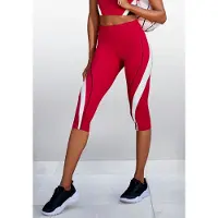 LASCANA Caprihose mit seitlichem Kontrasteinsatz