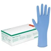 B Braun B.Braun Einmalhandschuhe Vasco Guard long, blau, 90 Stück, Nitril, chemikalienbeständig, lebensmittelecht, Größe XL