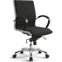 Versee Montreal Bürostuhl Stoff Schwarz – ergonomischer Schreibtischstuhl, bequemer Drehstuhl mit hoher Rückenlehne, belastbar bis 150 kg, ideal fürs Home Office