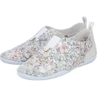 Rieker Damen Slipper luftige Lochung Profilsohle 43663, Größe:40 EU, Farbe:Mehrfarbig