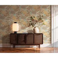 A.S. Création Vliestapete "Cuba II Tropical Garden Trees" Retro floral tropisch leicht strukturiert Stilisiertes Naturmotiv mit dekorativen Bäumen und Tiefe