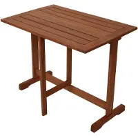 Freital Handels GmbH Rechteckig Klappentisch 90x60 cm Eukalyptusholz geölt Tisch Garten Terrasse Neu