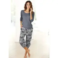 Buffalo Capri-Pyjama Set, 2 tlg. mit gemusterter Hose