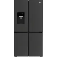 Beko GN1426240ZDXBRN, Freistehend, Amerikanische Tür, Schwarz, 2 Tür(en), LED, An Tür