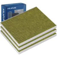 Alapure HFK041 CleanAir Plus Kohlefilter passend für 11034226 / 17004035 / DIZ1JX1B6 / 17004041 / LZ21JXB16 (3 St.)