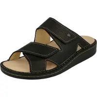 Finn Comfort , Danzig-Soft, Herren, Pantolette, Schwarz, Leder, NEU - Herrenschuhe Sandale / Pantolette, Schwarz, leder (bison)