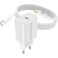 Avizar Mayaxess, 20W Netzteil für Galaxy S20 Plus + USB-C Kabel 1m, Weiß