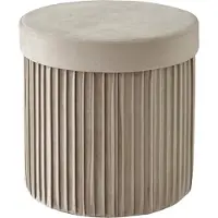 Relaxdays Hocker aus Samt mit Stauraum