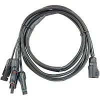 B&W Energy Case Anschlusskabel für zwei Stecker black