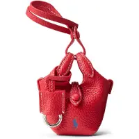 Ralph Lauren für Damen. 427P17791003 Glänzende Trommeltasche (OSFA), Rot, Lässig, Leder