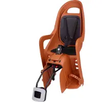 Polisport Move Groovy RS+ Hinterer Kinderfahrradsitz Rahmenmontage - Karamellbraun/Schwarz