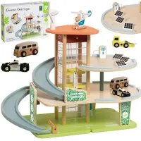 Classic World 3-stöckige XL-Garage aus Holz mit Aufzug Eko Strefa