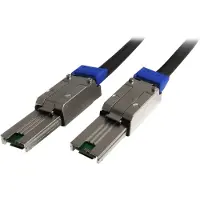 StarTech.com Externes Mini SAS Kabel SFF-8088 auf SFF 8088 2m - Serial Attached SCSI Stecker/Stecker, 2 m, SFF-8088, SFF-8088, Männlich/Männlich, Schwarz, 232 g