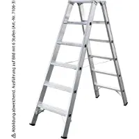Iller-Leiter Iller Stufenstehleiter mit 2x10 Stufen 3,90m AH