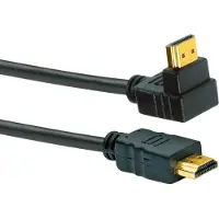 Schwaiger HDMI-Kabel gewinkelt mit Ethernet 18 Gbits/s schwarz/gold 1,3 m