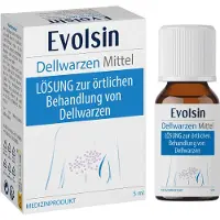 Evolsin medical UG (haftungsbeschränkt) Evolsin Dellwarzen Mittel Lösung 5 ml