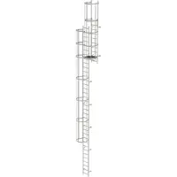 MUNK Günzburger Steigtechnik MUNK ortsfeste Steigleitern Edelstahl, 10,64m SH
