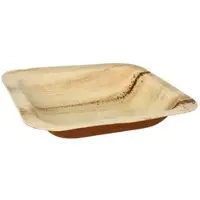 Papstar 25 Siegelschalen Palmblatt "pure" eckig 700 ml 4 cm x 25 cm x 26 cm 2-geteilt