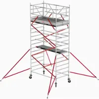 Altrex Fahrgerüst RS Tower 52 Aluminium mit Holz-Plattform 6,20m AH 1,35x1,85m