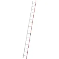 Hymer Sprossenanlegeleiter, 16 Sprossen, Länge 4,58 m, Reichhöhe 5,45 m, Gewicht 7,7 kg