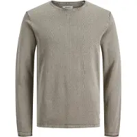 Jack & Jones Rundhalspullover "JJELEO KNIT CREW NECK NOOS" Baumwolle, regular fit