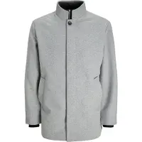 Jack & Jones 12258674_2381_XL, Uni, Erwachsener, Reißverschluss, Polyester, Grau