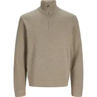 Jack & Jones Einfarbig Strickjacke Mit Viertelreißverschluss