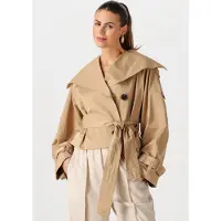 Inwear Damen Jacken Umayaiw Short Trench - Camel - Größe 42
