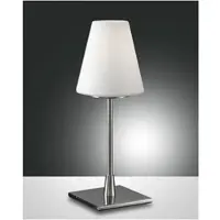 FABAS LUCE Tischleuchte Lucy big E14 Ø140mm Chromfarben