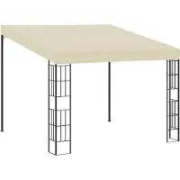 Syfax Wand-Pavillon 3x3 m Creme Stoff