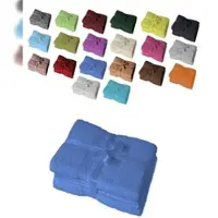 EXKLUSIV HEIMTEXTIL Duschtuch 2er Set 70 x 140 cm Royalblau