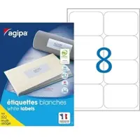 Agipa Universal-Etiketten, 99,1 x 67,7 mm, weiß