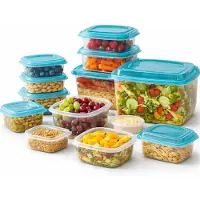 WDMT Frischhaltedosen Set – 21-teilig – inkl. Deckel & Aufbewahrungsbox – verschiedene Größen – BPA-frei – Wiederverwendbare Lebensmittelbehälter