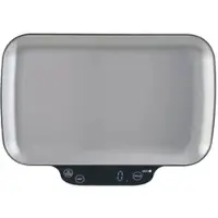 Eva professionelle Küchenwaage Edelstahl 18/10 + led 15kg 1g
