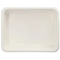 Papstar 50 Siegelschalen Zuckerrohr, PLA beschichtet 4,9 cm x 22,7 cm x 17,8 cm