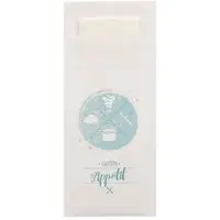 Papstar 520 Bestecktaschen 20 cm x 8,5 cm 33 x 33 cm 2-lag. mit passender Serviette