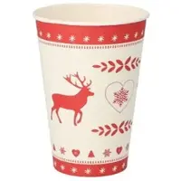 Papstar 10 Trinkbecher, Pappe 0,2 L Ø 7 cm · 9,7 cm