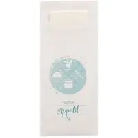 Papstar 520 Bestecktaschen 20 cm x 8,5 cm 33 x 33 cm 2-lag. mit passender Serviette