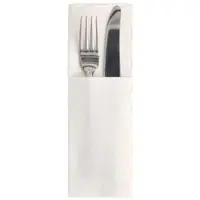 Papstar 50 Servietten "ROYAL Collection" 48 cm x 30 cm mit Besteckfalz Grau