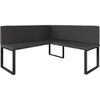 Vicco Esszimmer-Eckbank Ravon, Anthrazit, 150 x 150 cm