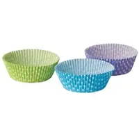 Papstar 60 Backförmchen Ø 5 cm · 2,5 cm farbig sortiert "Dots"
