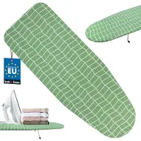 KOTARBAU Bügelbrett Tisch Tischbügelbrett Klein Reisebügelbrett 75 x 27 cm Kleines Bügelbrett Schutzhülle Grünes Karomuster