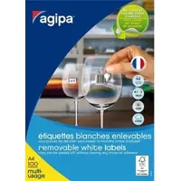 Agipa Universal-Etiketten, 210 x 297 mm, weiá, rechteckig