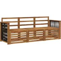 vidaXL Sofagarnituren 3 pcs Massivholz Akazie
