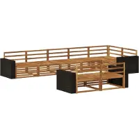 vidaXL Outdoor-Sofagarnitur 8 stk. Natur