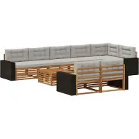 vidaXL Outdoor-Sofagarnitur 9 stk.