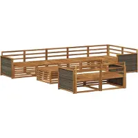 vidaXL Outdoor-Sofagarnitur 9 stk.